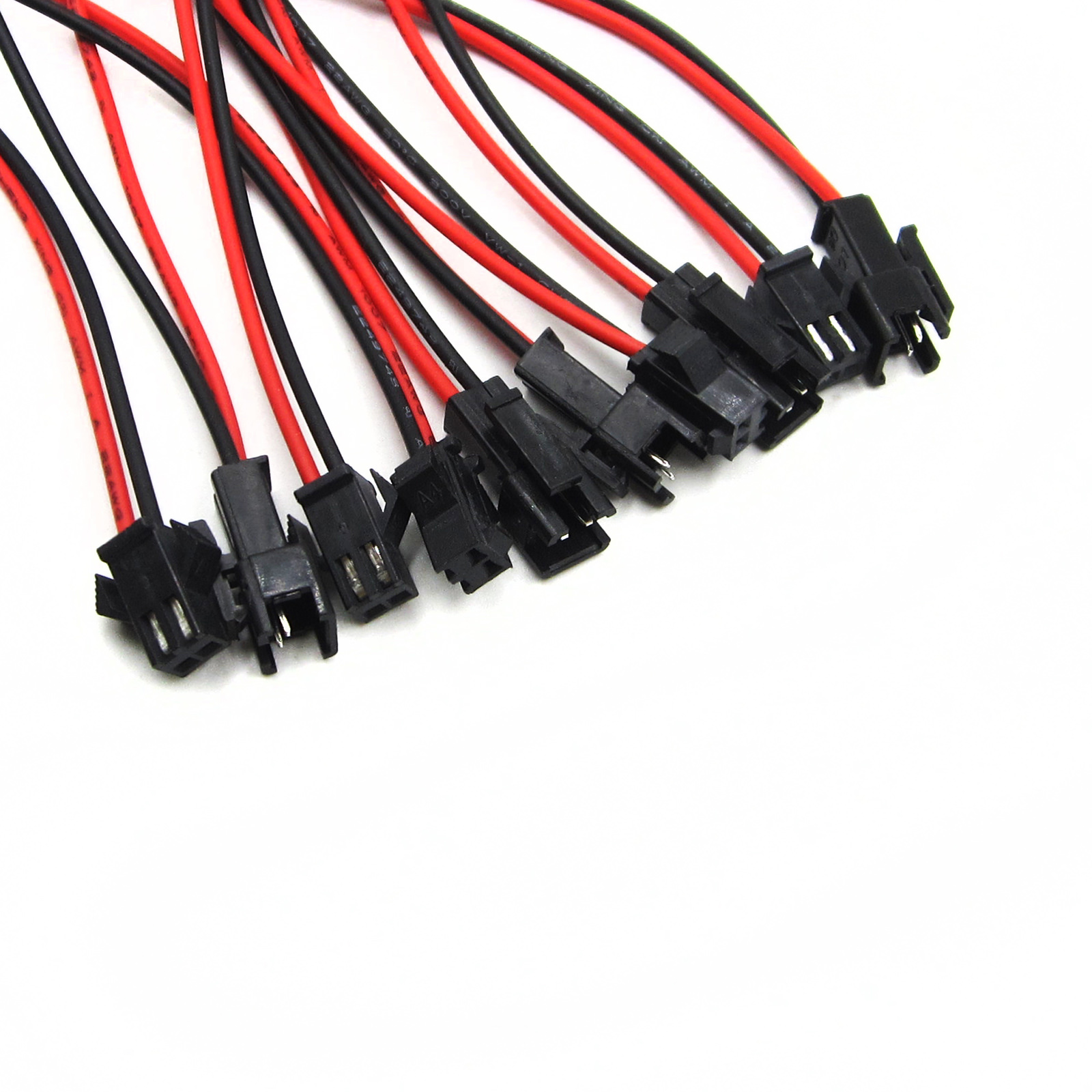 5 Sets JST 2.54 SM 2-Pin Connector plug Female & Male with Wires Cables