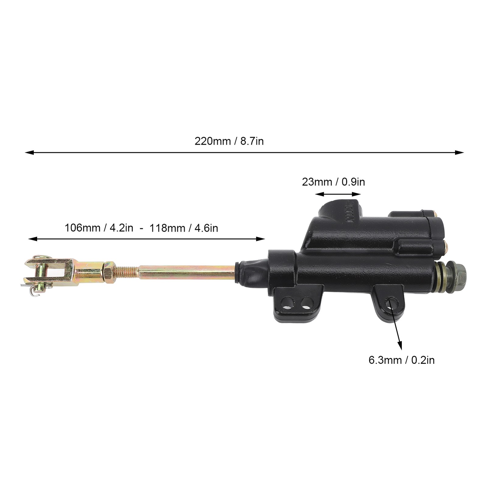Rear Brake Master Cylinder Pump Durable Reliable Control For Sunl Pit Bike SSAK