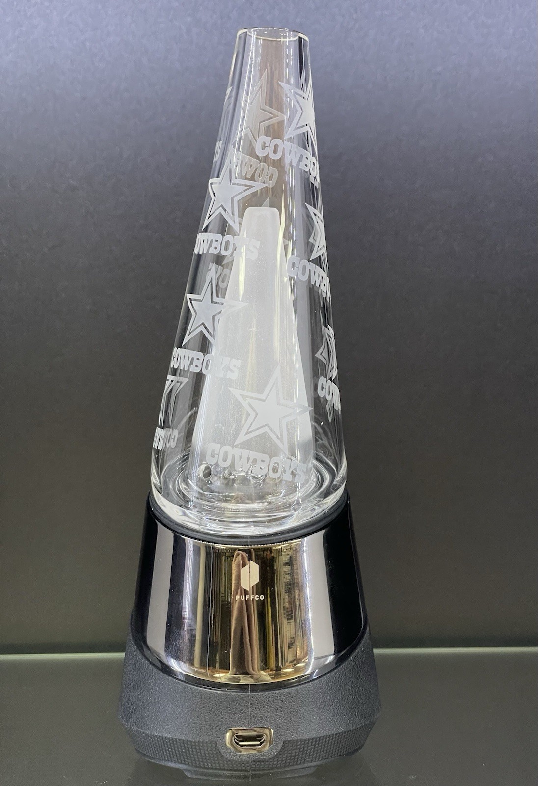Og Peak Sandblasted Glass Attachment Dallas Cowboys Football Team ￼