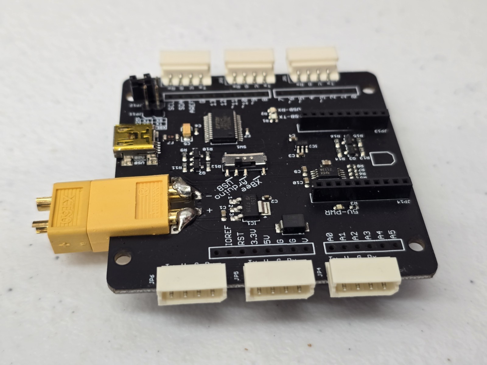 Lynxmotion SES-V2 LSS Adapter Serial & Power Distribution Board (LSS-ADA)