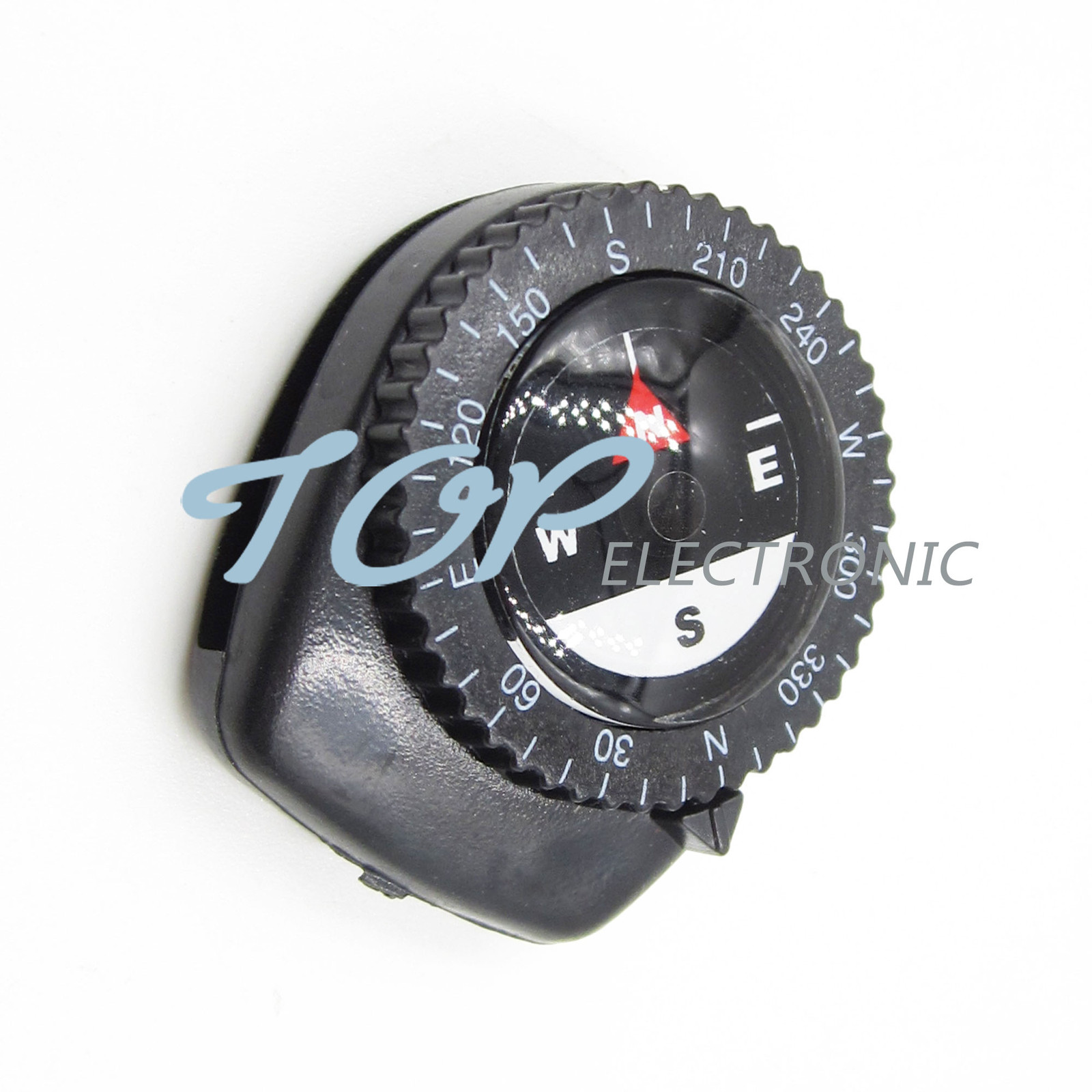 5PCS Mini Clear Liquid-filled Compass w/ Clip Outdoor Molle Backpack Pouches