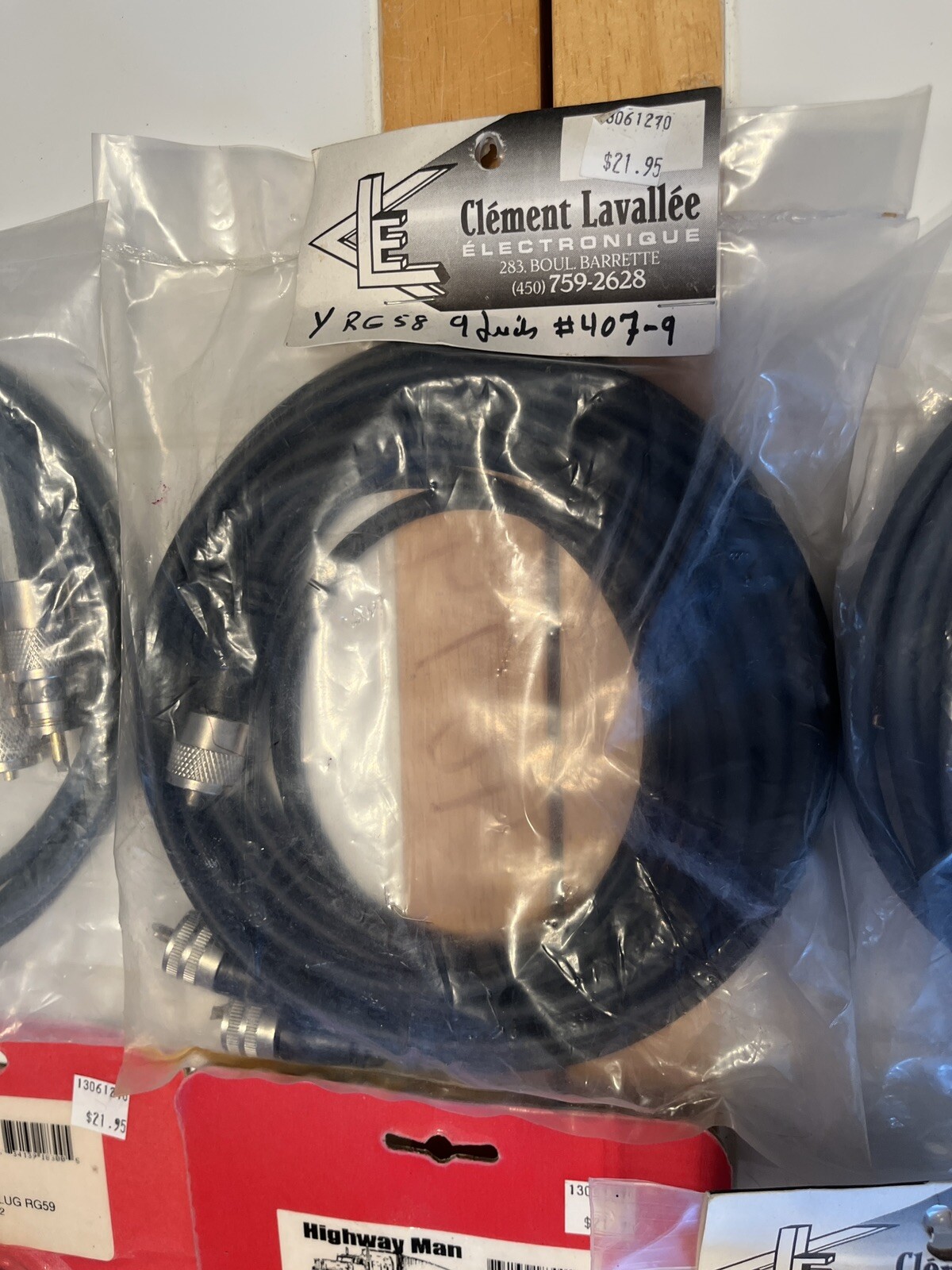 Lot 6 Various Dual Plug-Plug RG59 / YRG58 / A8X9 Wires