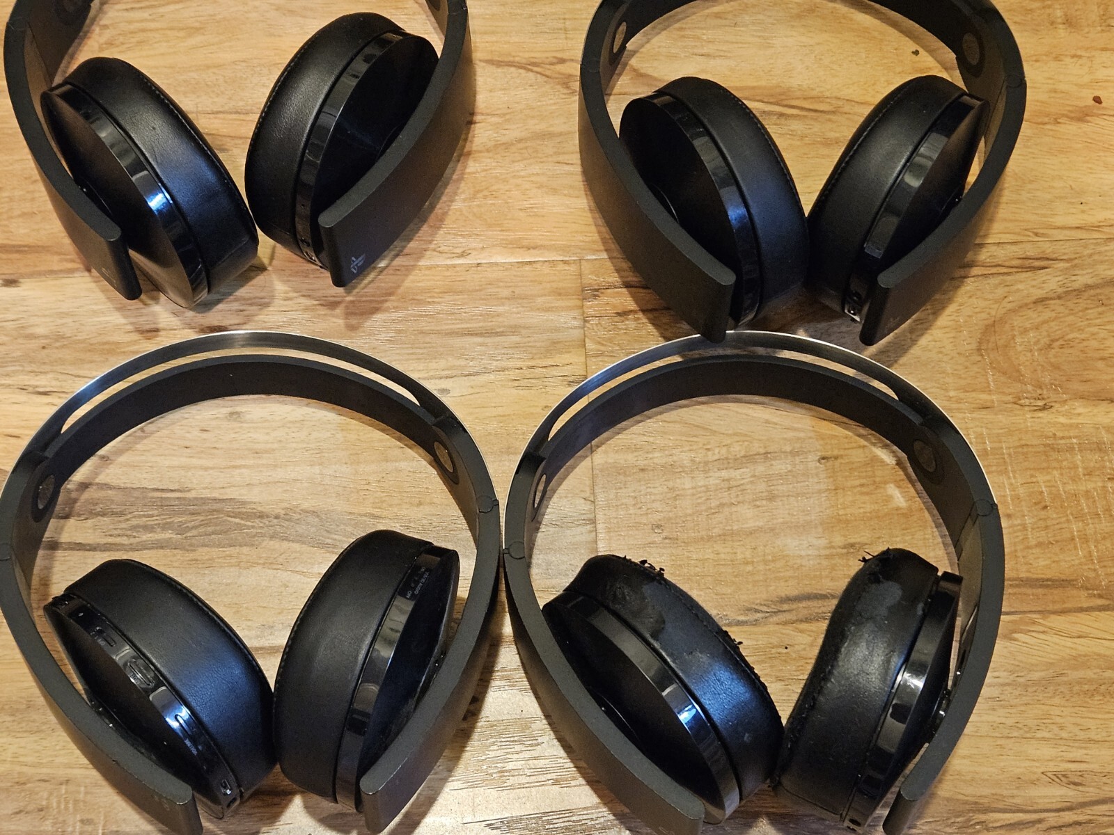 LOT OF 4 Sony Playstation Platinum Wireless Headset 7.1 PS4-UNTESTED -READ