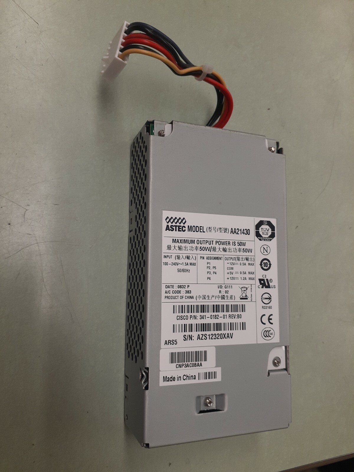 ASTEC AA21430 50W CISCO 34-1609-02 REV B0