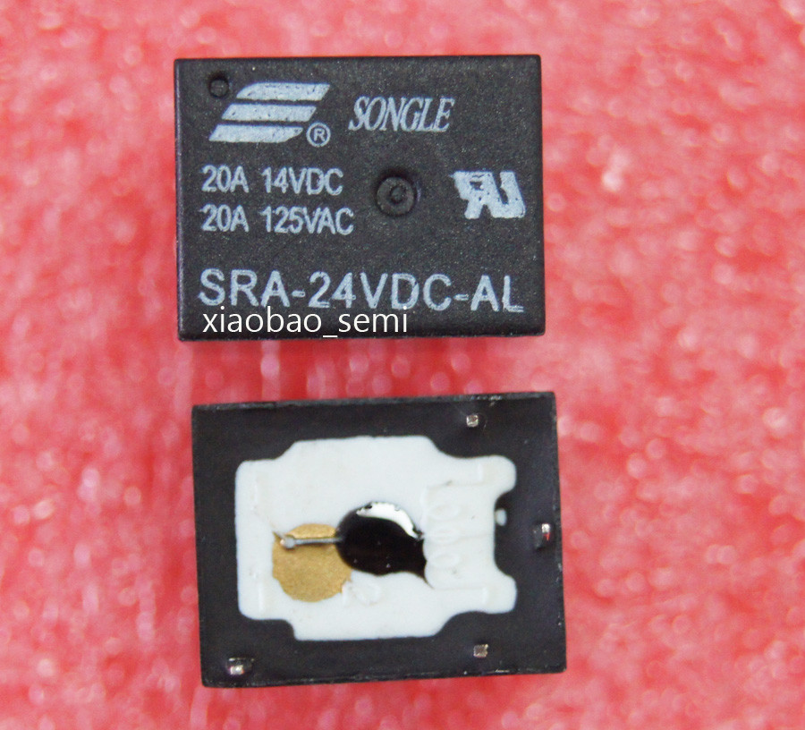 10PCS ORIGINAL SRA-24VDC-AL 24V SONGLE Relay 4PINS