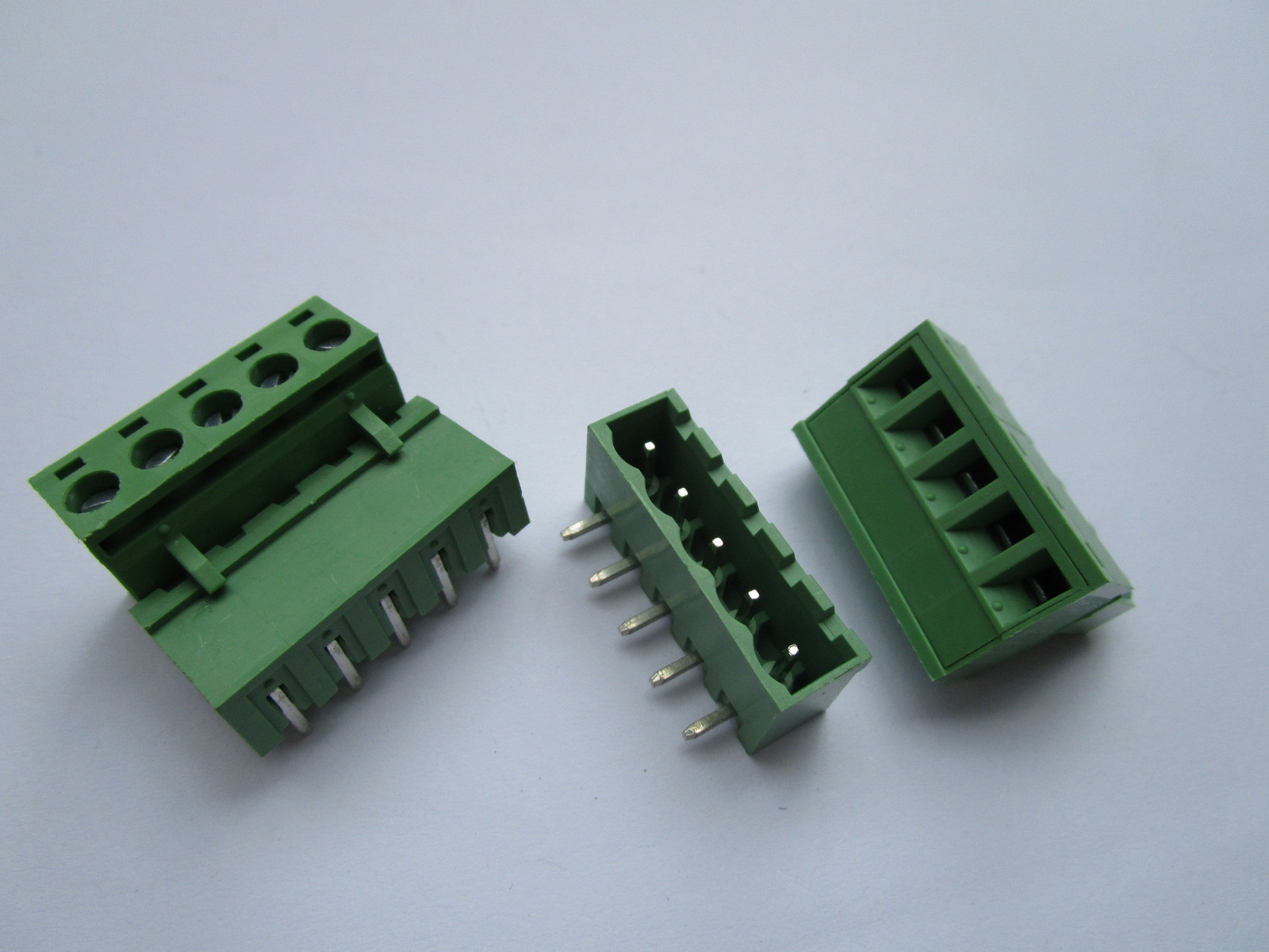 20 pcs 5.08mm Close Angle 5pin Screw Terminal Block Connector Pluggable Type New