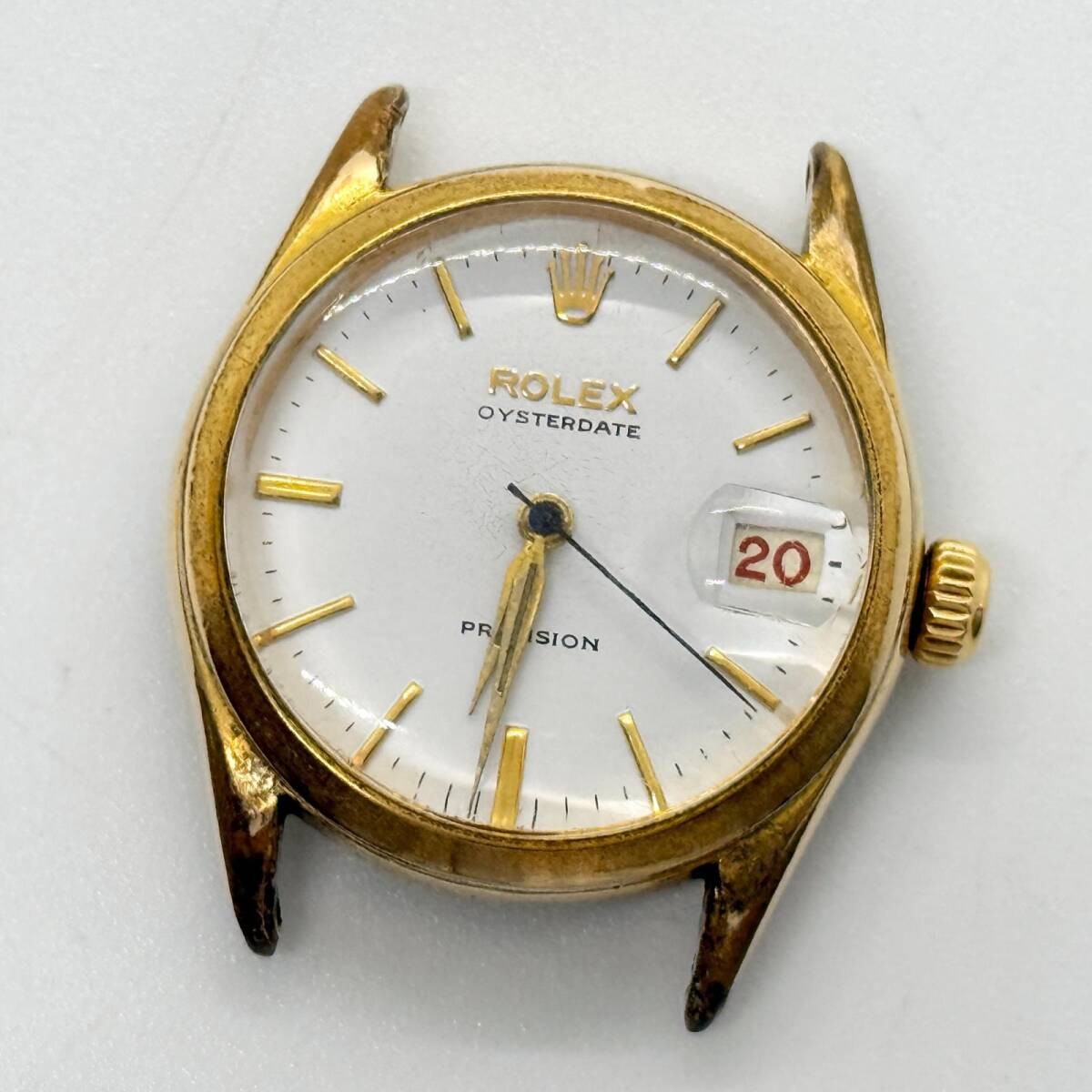 ROLEX Watch Oyster Date Precision 6420 White Gold Manual Winding Unisex Working