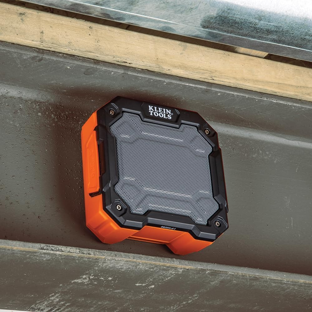 AEPJS3 Bluetooth Jobsite Speaker with Magnet and Hook, 20-Hr Run Time, Charge vi