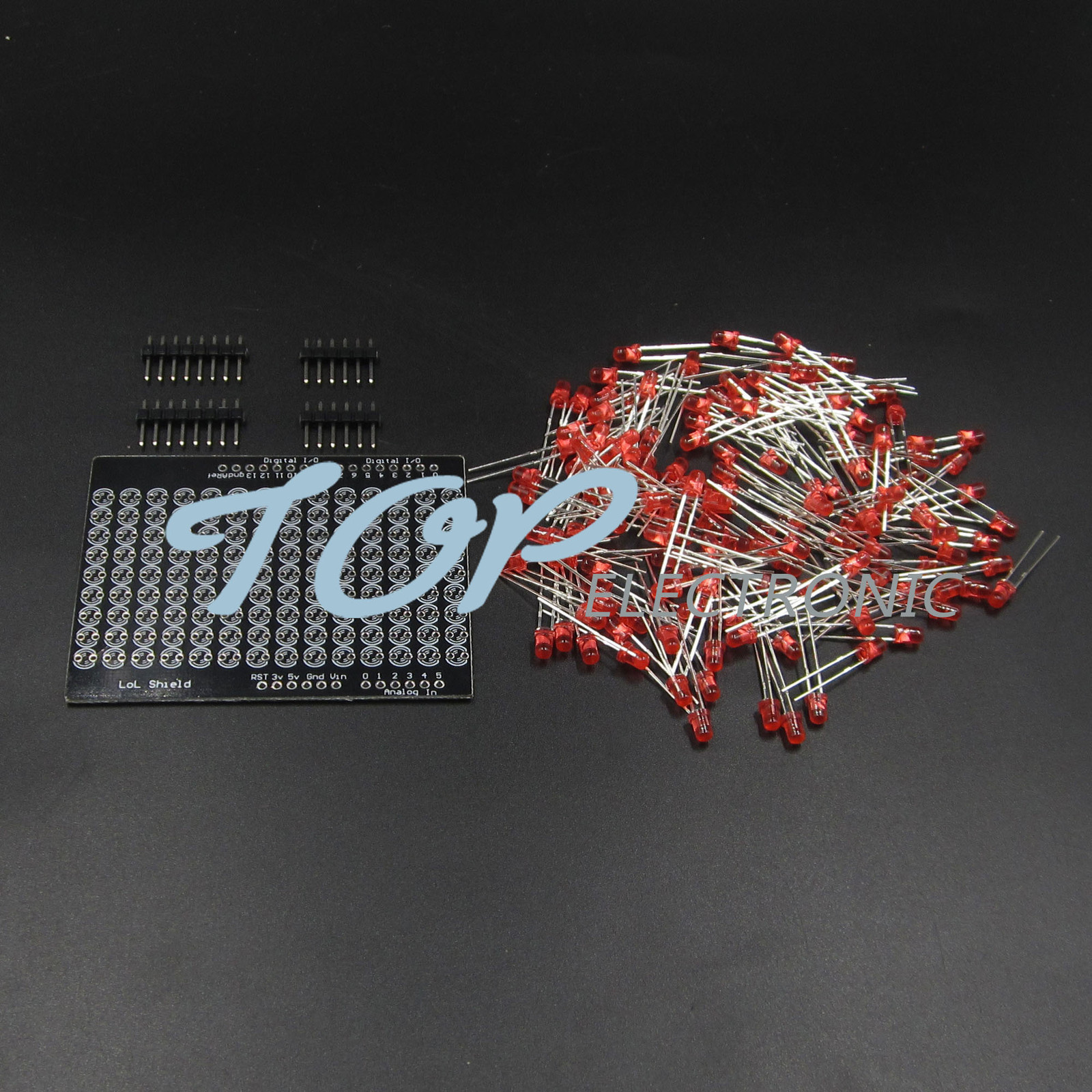LOL Shield Matrix Lots of LEDs for Arduino Charlieplexed Display DIY Red LED