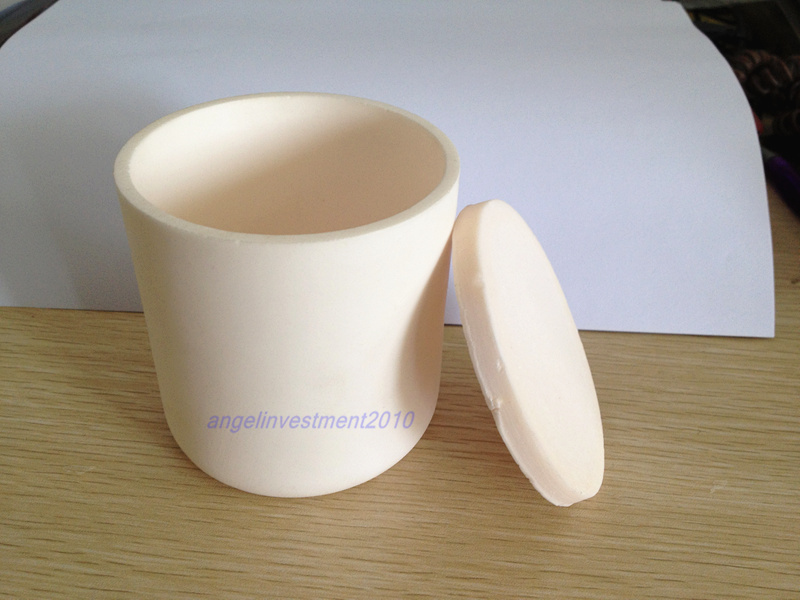 New Alumina (99.5%AL2O3 ) Ceramic Cylinder Crucible D40*H40mm+Lid