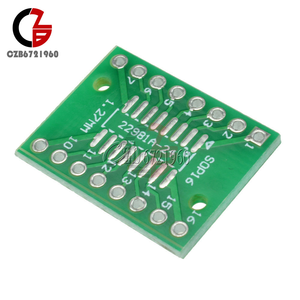 20pcs SOP16 SSOP16 TSSOP16 To DIP16 0.65/1.27mm IC Adapter PCB Board NEW