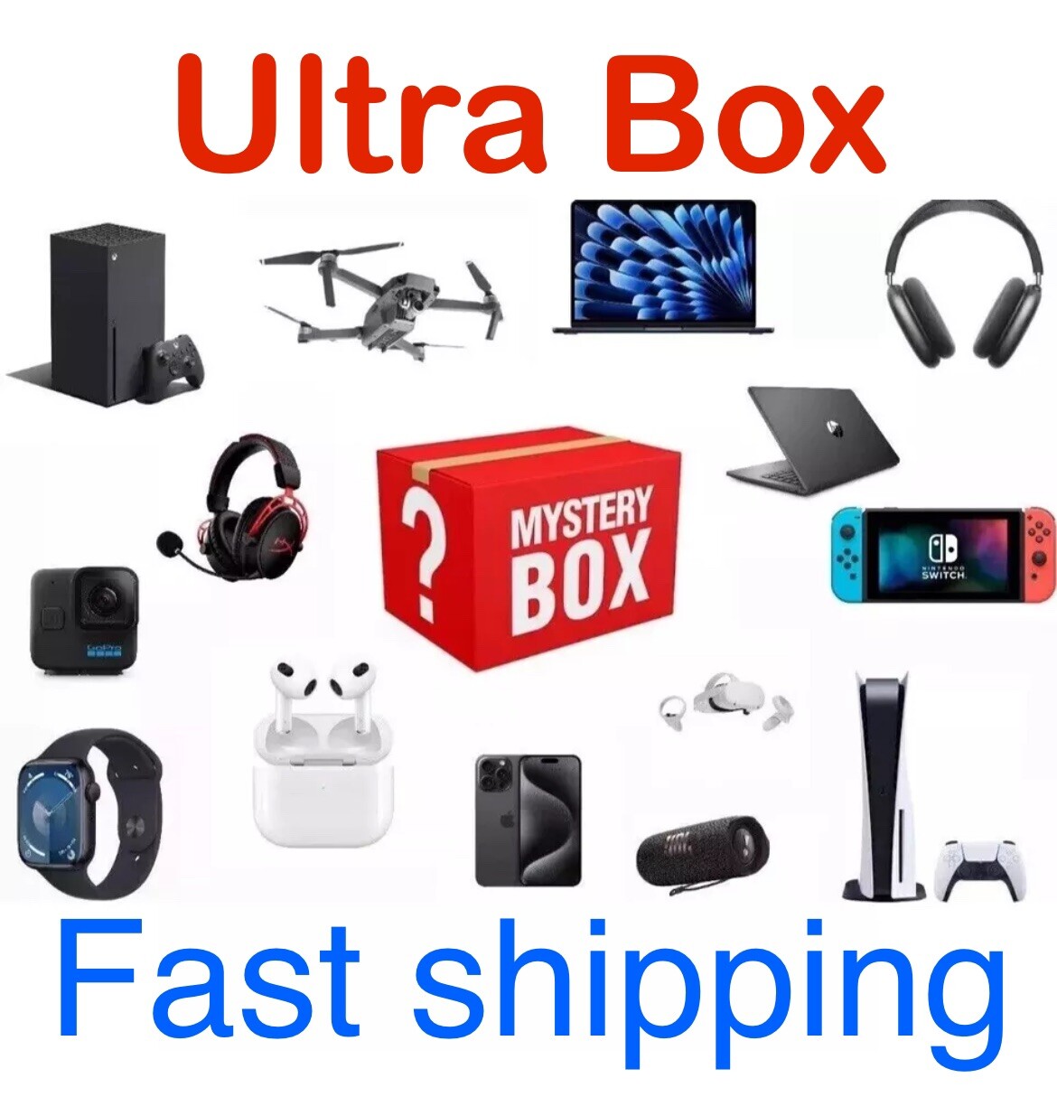 ULTRA HOT!Mystery ULTRA Loot Electronic Box! All Brand New!2024!Read Description