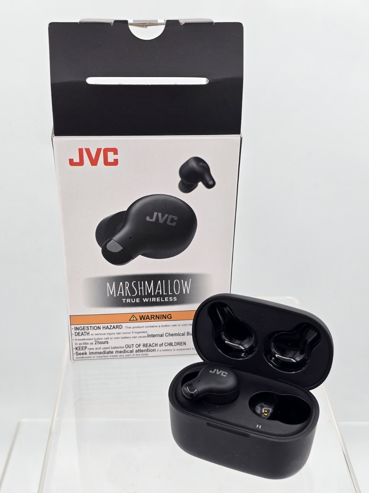JVC Marshmallow Wireless 28 Hours Comfort LEFT EARBUD + CASE ONLY BUNDLE