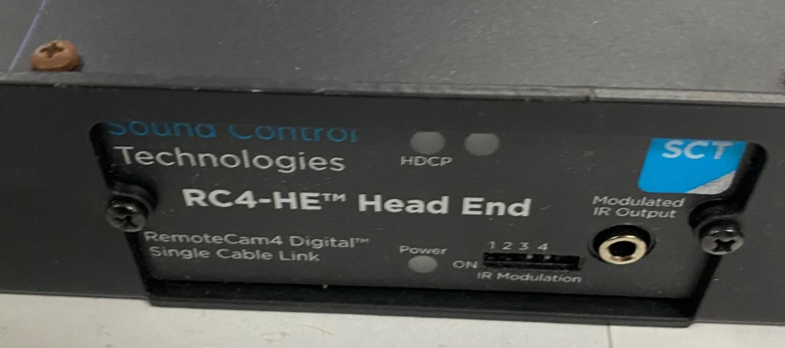 SCT RC4-HE Head End Remote Cam 4 Digital Single Cable Link Rackmount Working