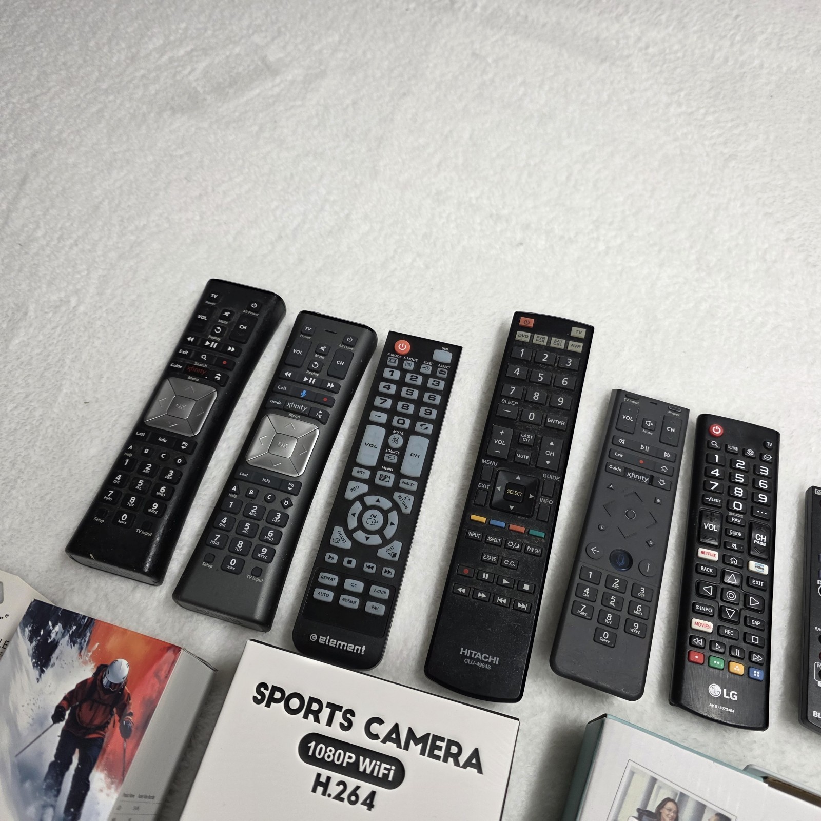Junk Drawer Lot Mixed Electronics, Video Making Kits,Remotes New/Used Sold As Is