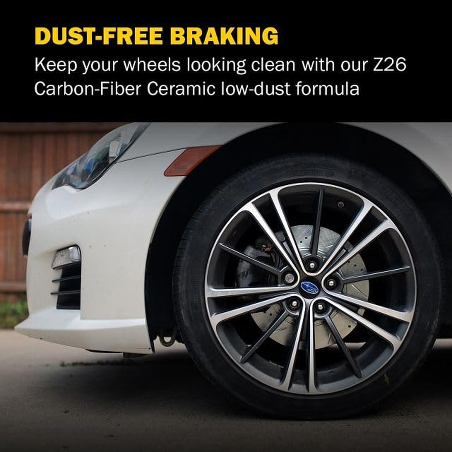 Power Stop Front Z26-2390 Carbon-Fiber Ceramic Brake Pads Z26 Street Performa…