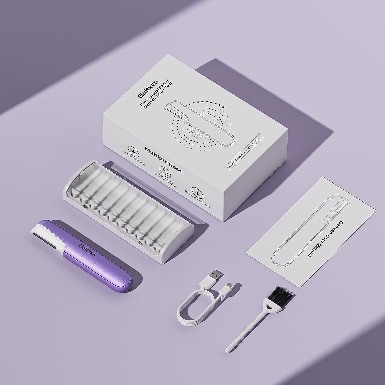 Dermaplaning Tool for Women – Facial Exfoliation & Peach Fuzz Hair Removal with