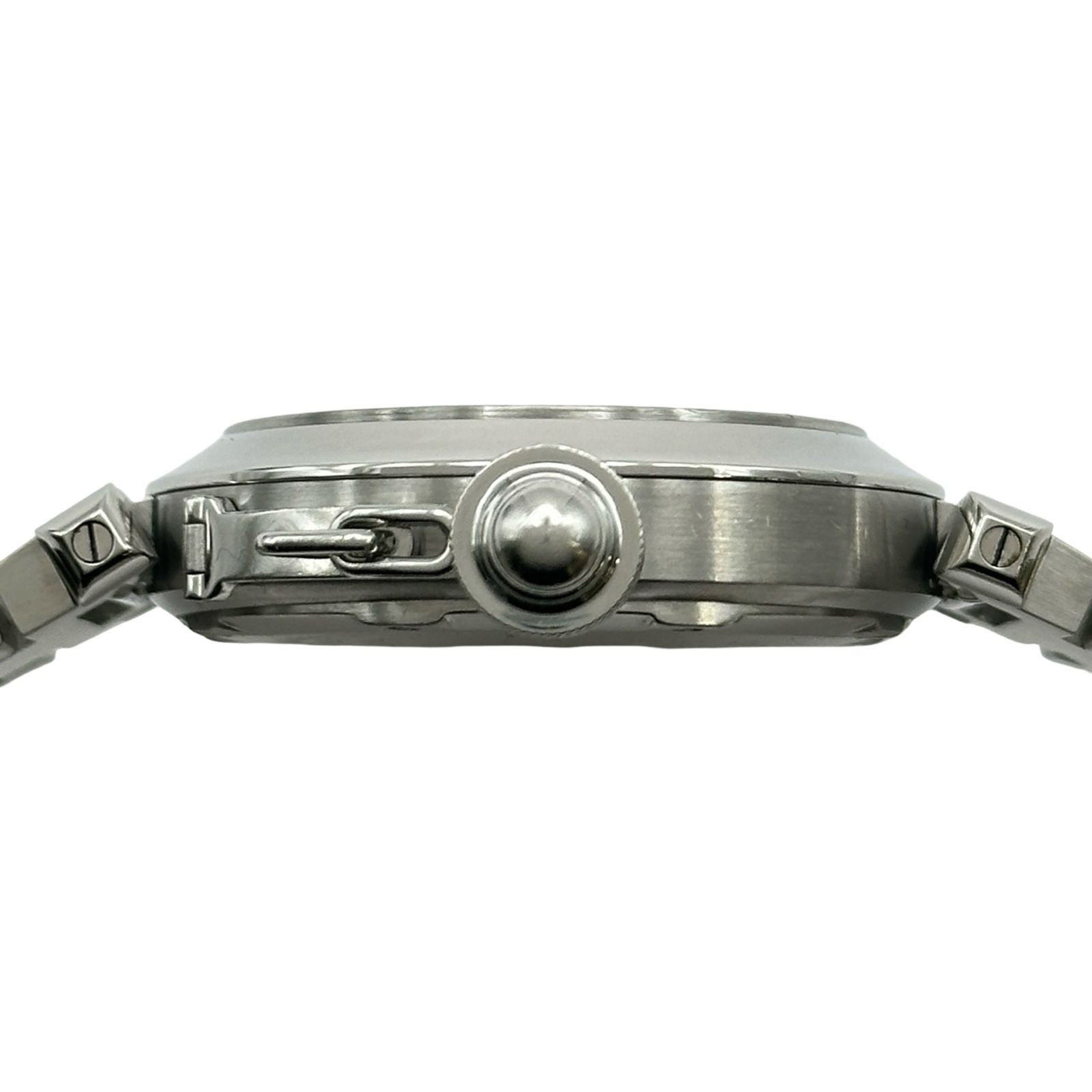 Cartier Watch Pasha C W31043M7 Black Silver Stainless Steel Automatic Women’s