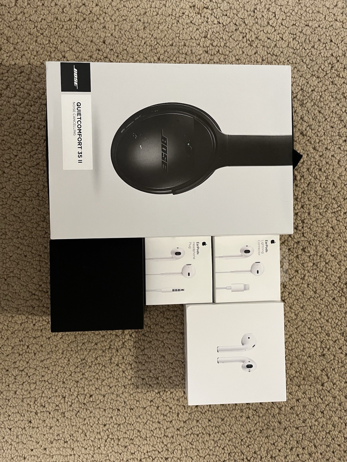 Apple Bose Empty Retail Boxes Lot iPhone MacBook iPad AirPods QuietComfort