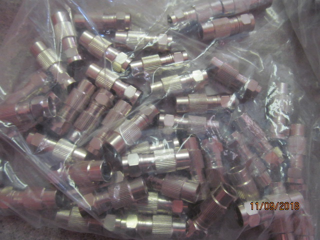 Large lot of Coax fittings and computer fittings