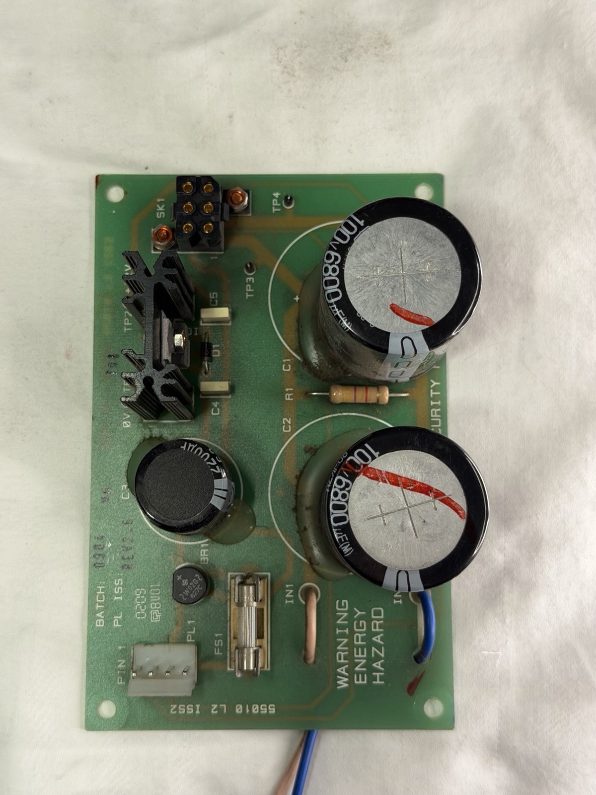 Rapiscan Power Supply Filter Board PCB Large Capacitors Industrial
