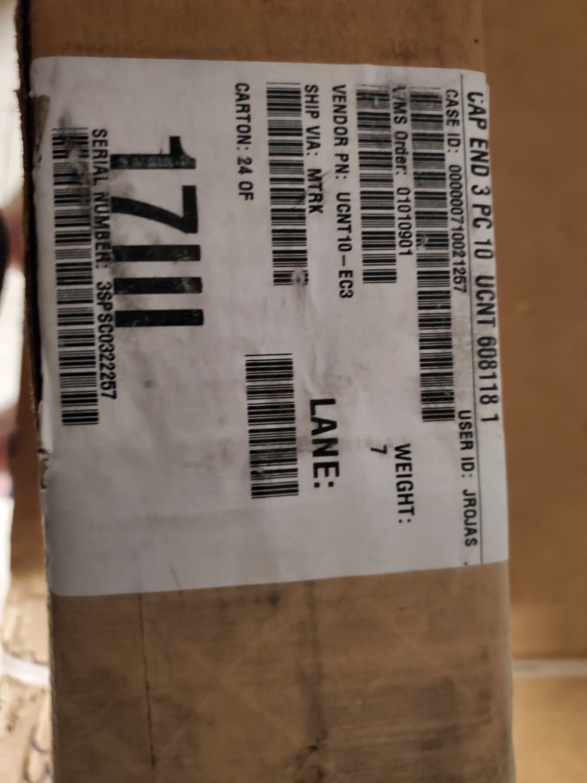 Corning UCNT10-EC3 THREE-PIECE END CAP new in box