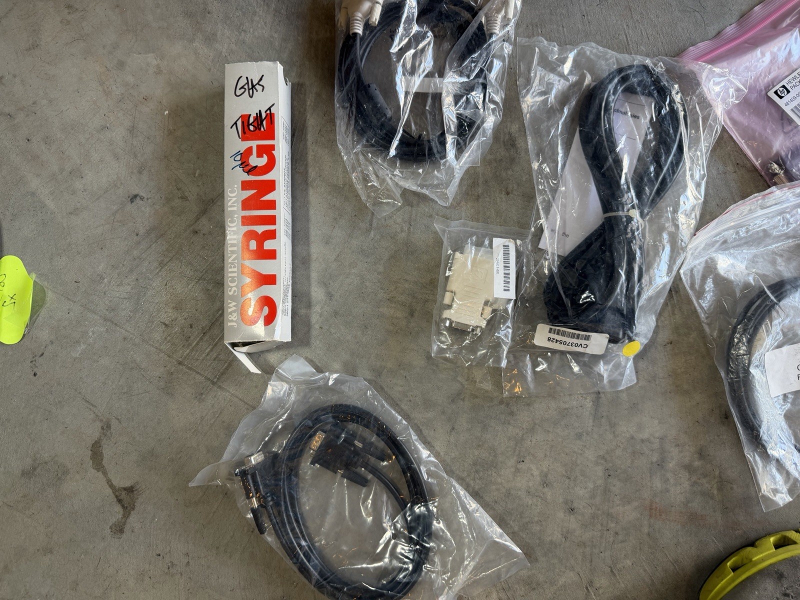Mixed Lot Lab Equipment Agilent Cables Optics Fixtures MICROSCOPE untested