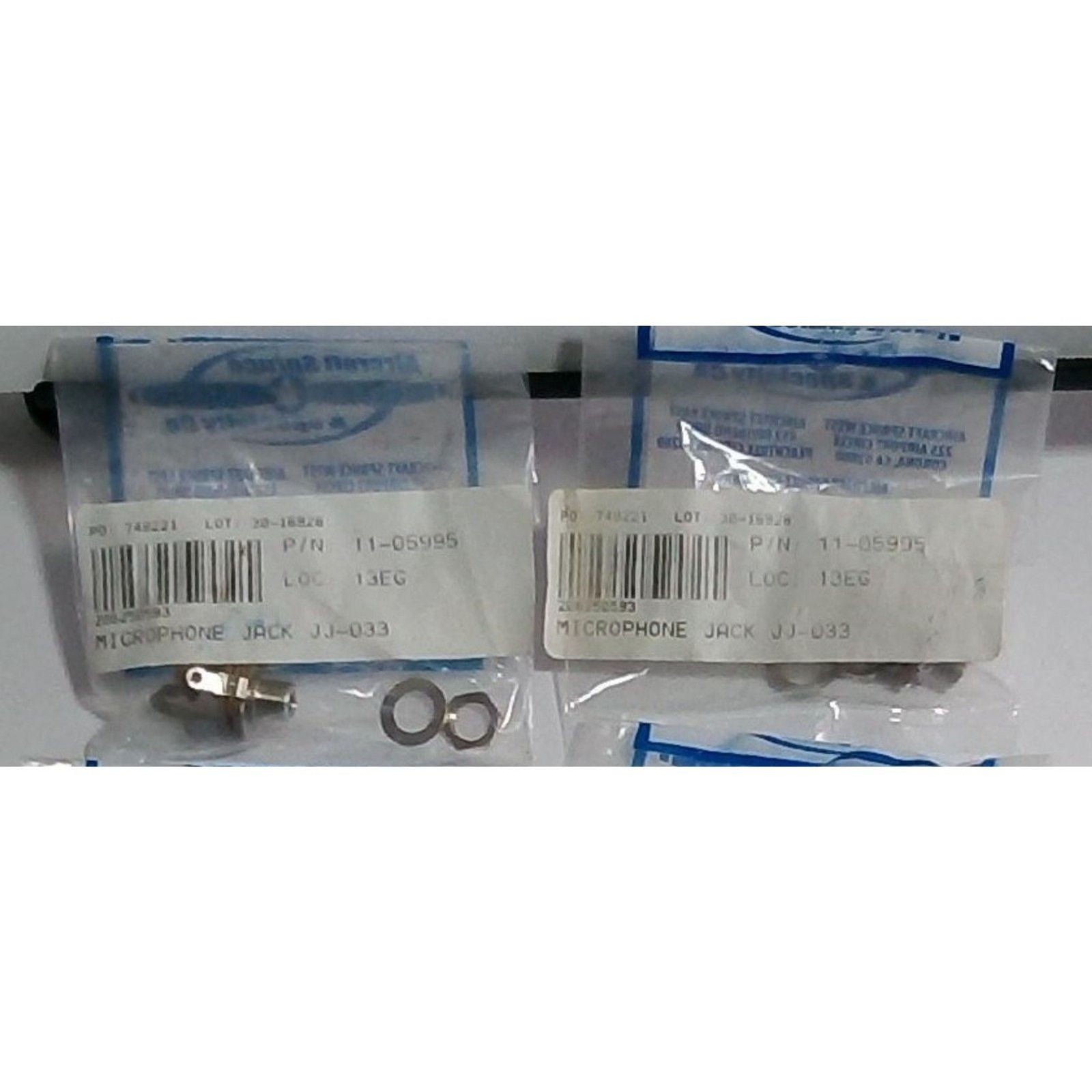 Bundle of Two (2ea) Switchcraft Microphone Jack 3 Circuit- SWCS12B- JJ-033.