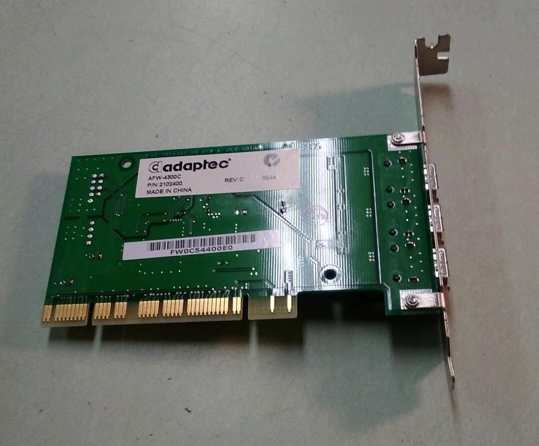 Adaptec AFW-4300C 3-Port FireWire IEEE 1394 Controller PCI Card DESKTOP PC