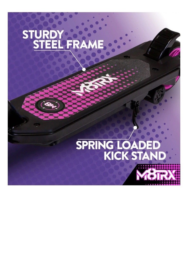 M8TRX pink 12V Electric Scooter for kids Ages 6-12 Powered E-Scooter￼￼