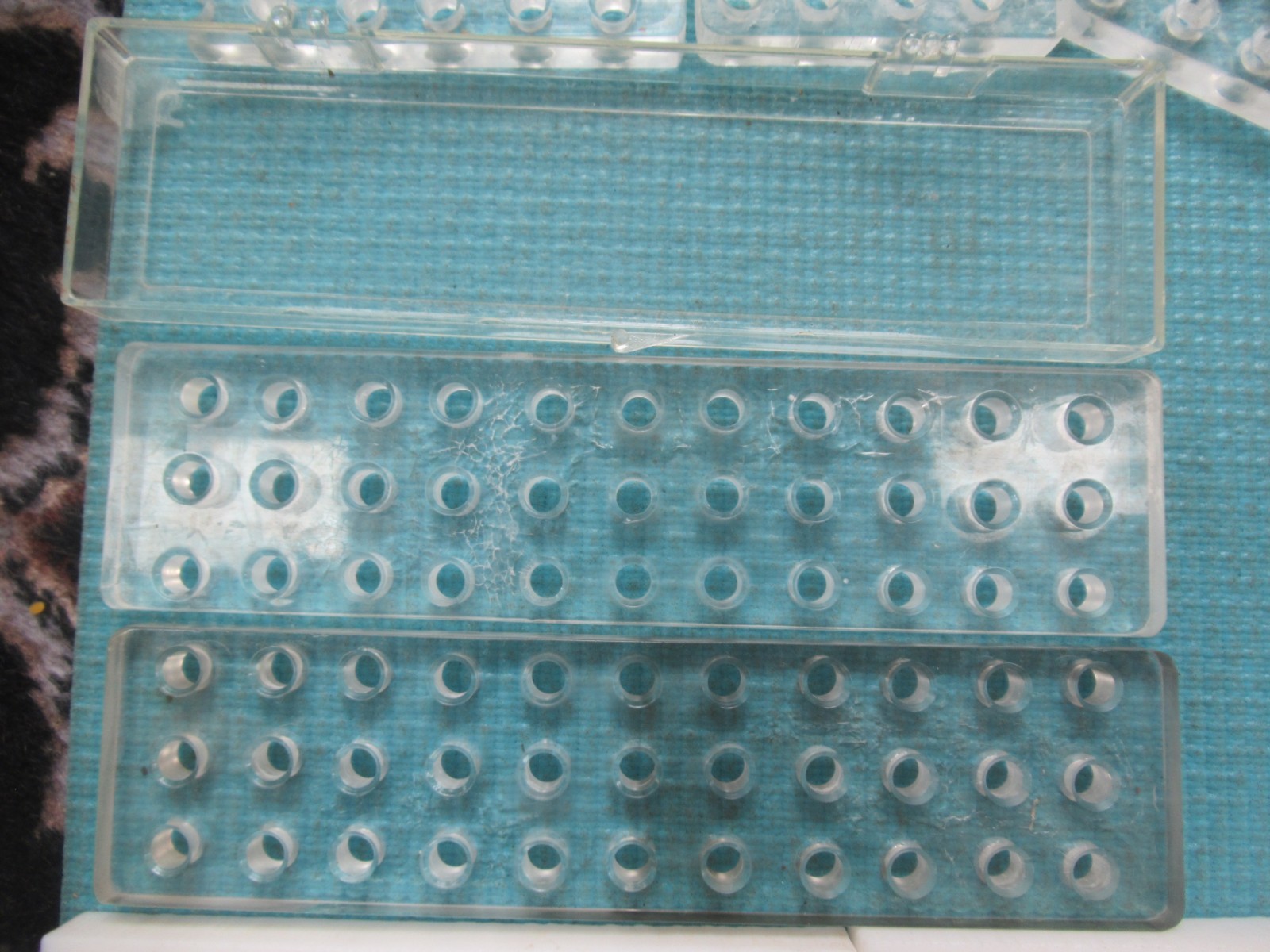 4 UHMW Tapping Blocks Rectangular Ultra High Molecular Weight Polyethylene Solid