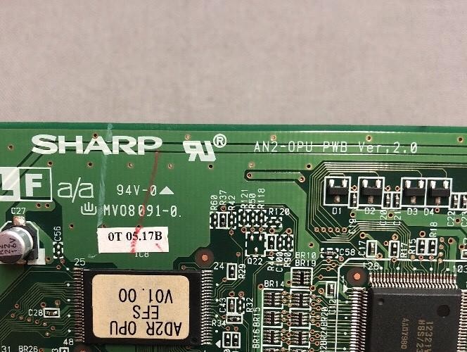 SHARP PRINTED CIRCUIT BOARD AN2-0PU VER 2.0 X0211QS-F2