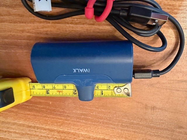 iWalk portable iPhone charger, blue, in great condition, pocket size with cord