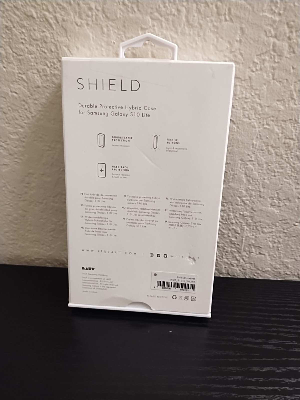 LAUT Samsung Galaxy S10 Lite Case – Mint Green . Shield.