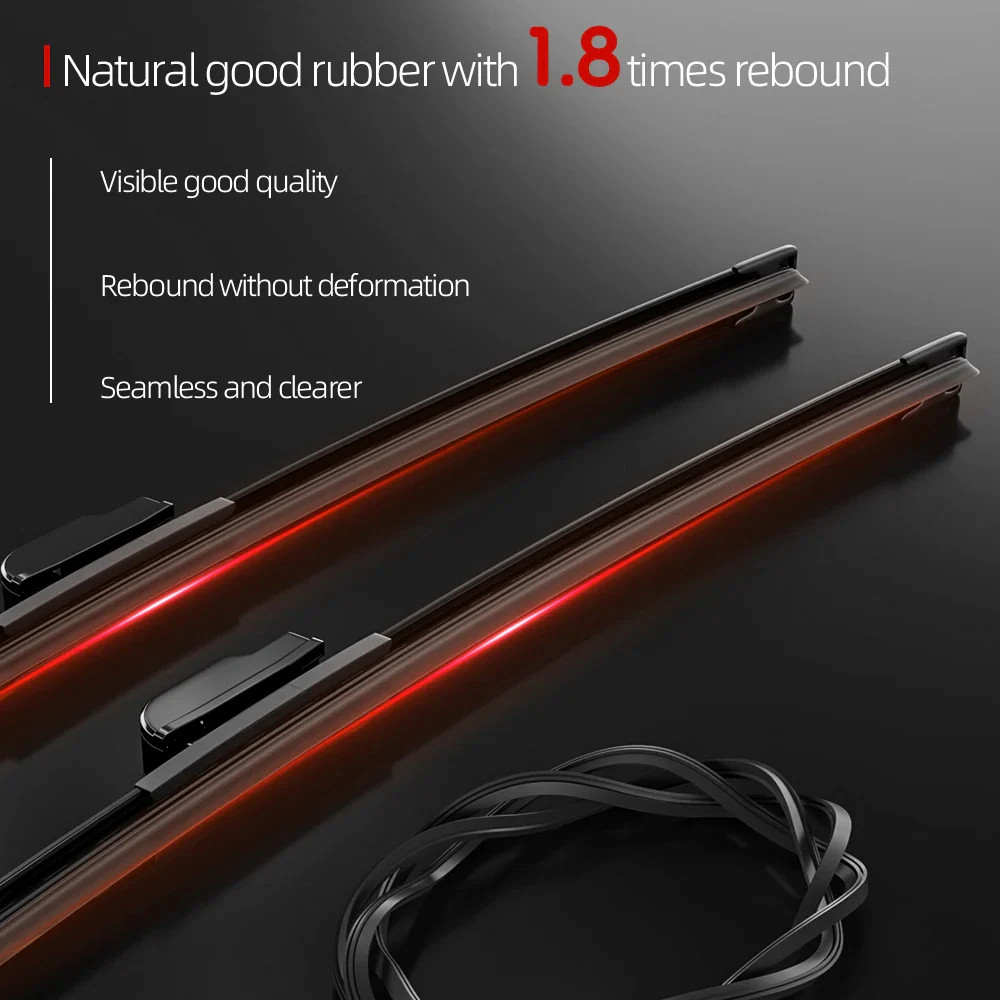 1set Front & Rear Windshield Wiper Blades Windscreen Wipers For Toyota Auris Tou