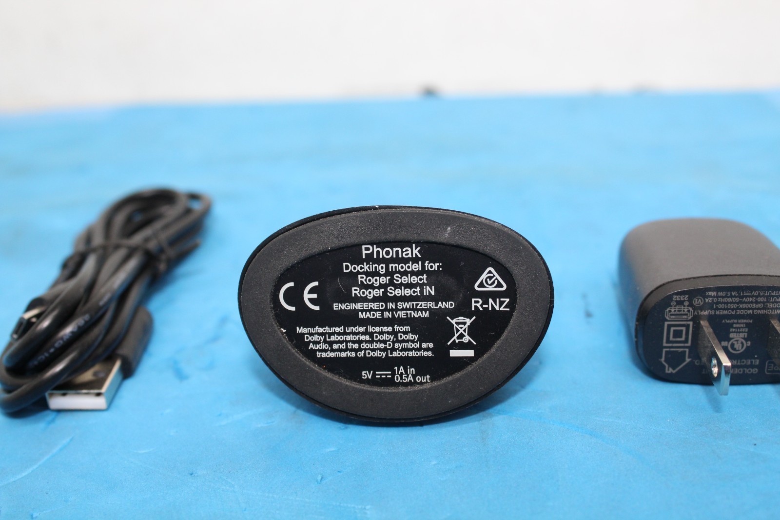 PHONAK ROGER SELECT IN & CHARGING DOCK PARTS/REPAIR POWER-ON ONLY *READ* T9-C14
