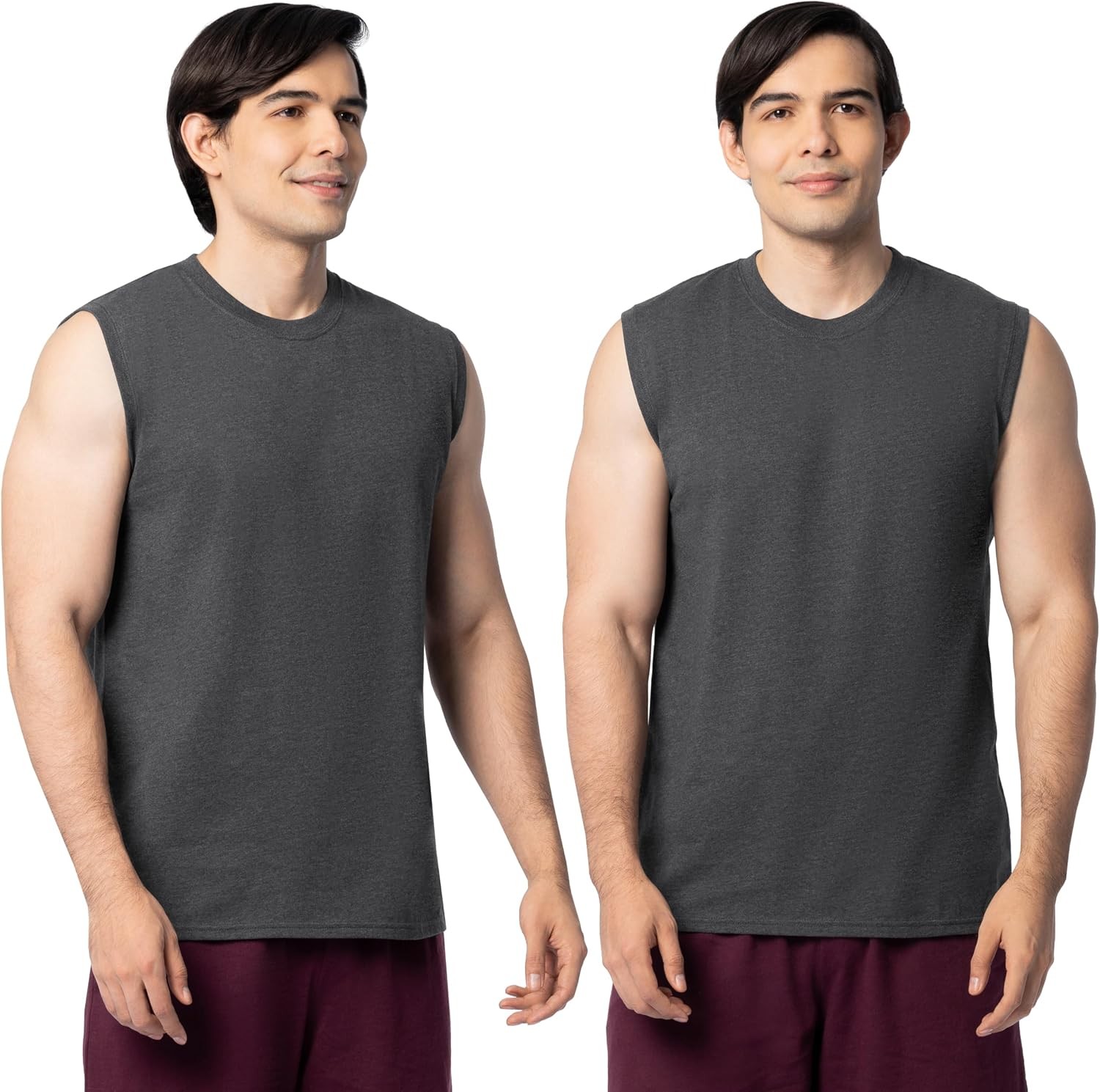 Fruit of The Loom Men’s Eversoft Cotton Sleeveless T Shirts, Breathable & Moistu