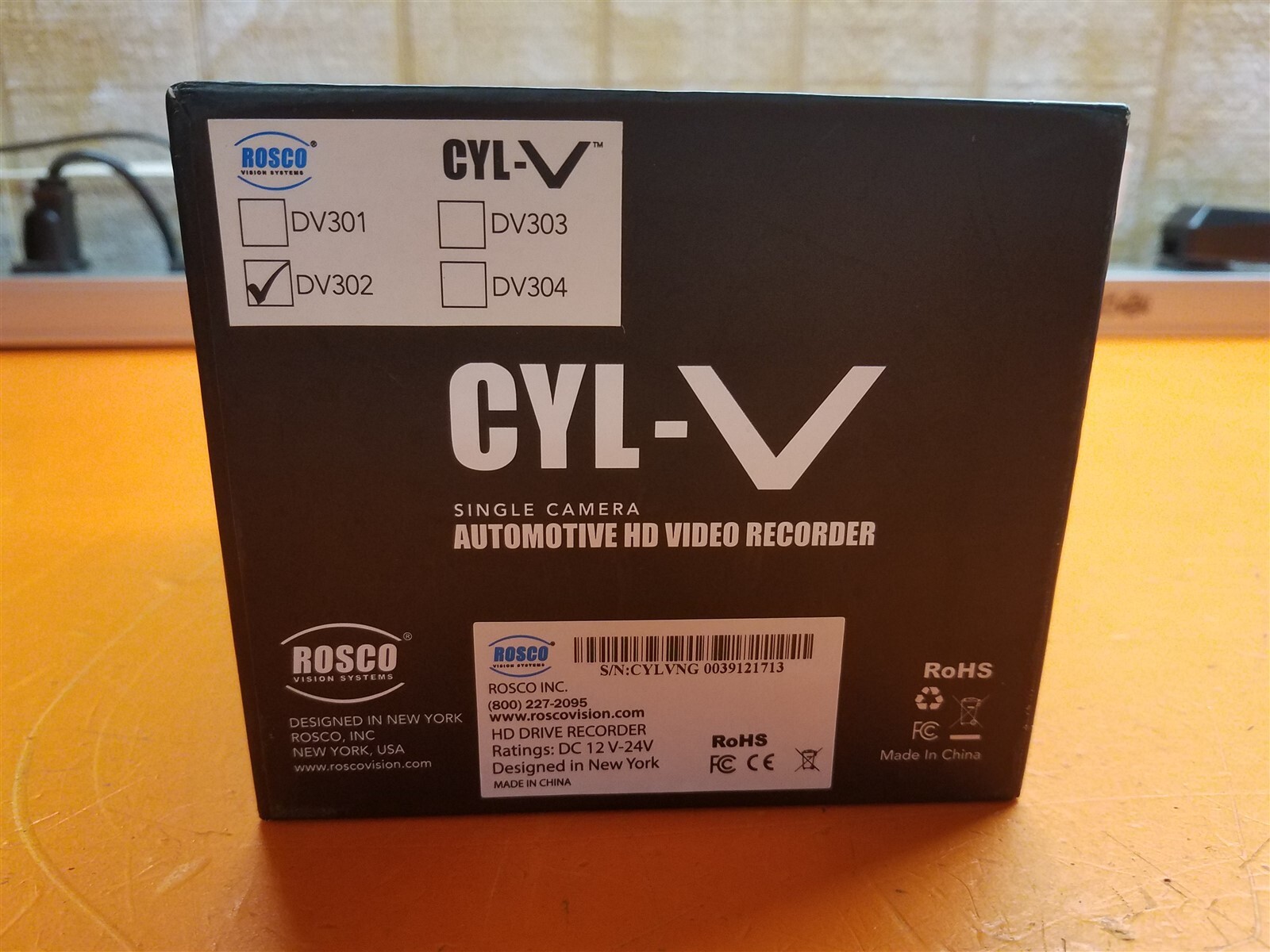 ⭐️⭐️⭐️⭐️⭐️ **FOR PARTS** Rosco Vison CYL-V DV302 Automotive HD Video Recorder