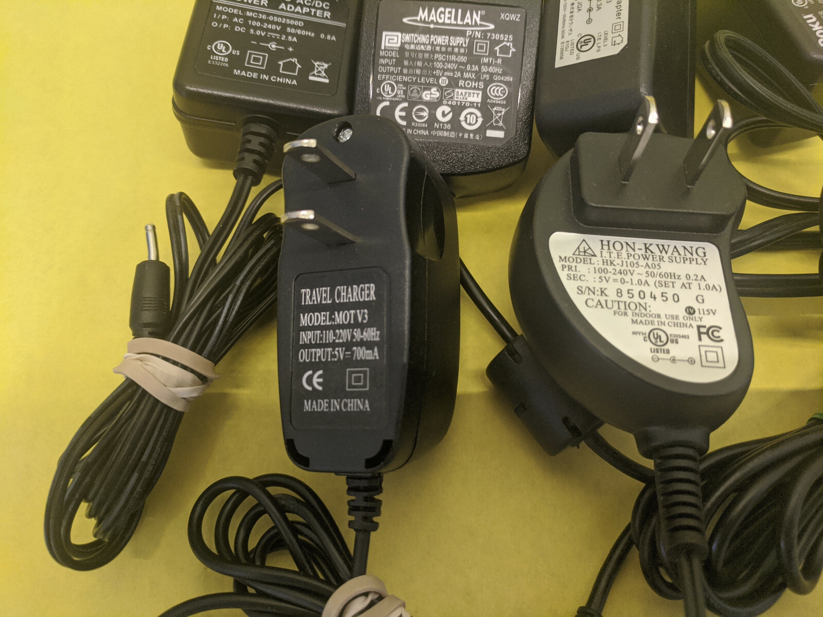 Mixed Lot 18pcs AC Power Supply: 4x 9V, 8x 12V, 6x 5V Adapter D-Link,Roku,YHI…