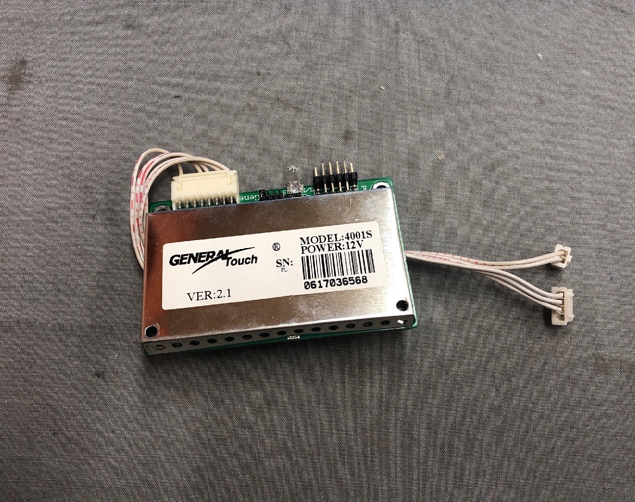 GENERAL TOUCH LCD CONTROLLER DRIVER INTEGRATED CIRCUIT 4001S 12V Ver 2.1