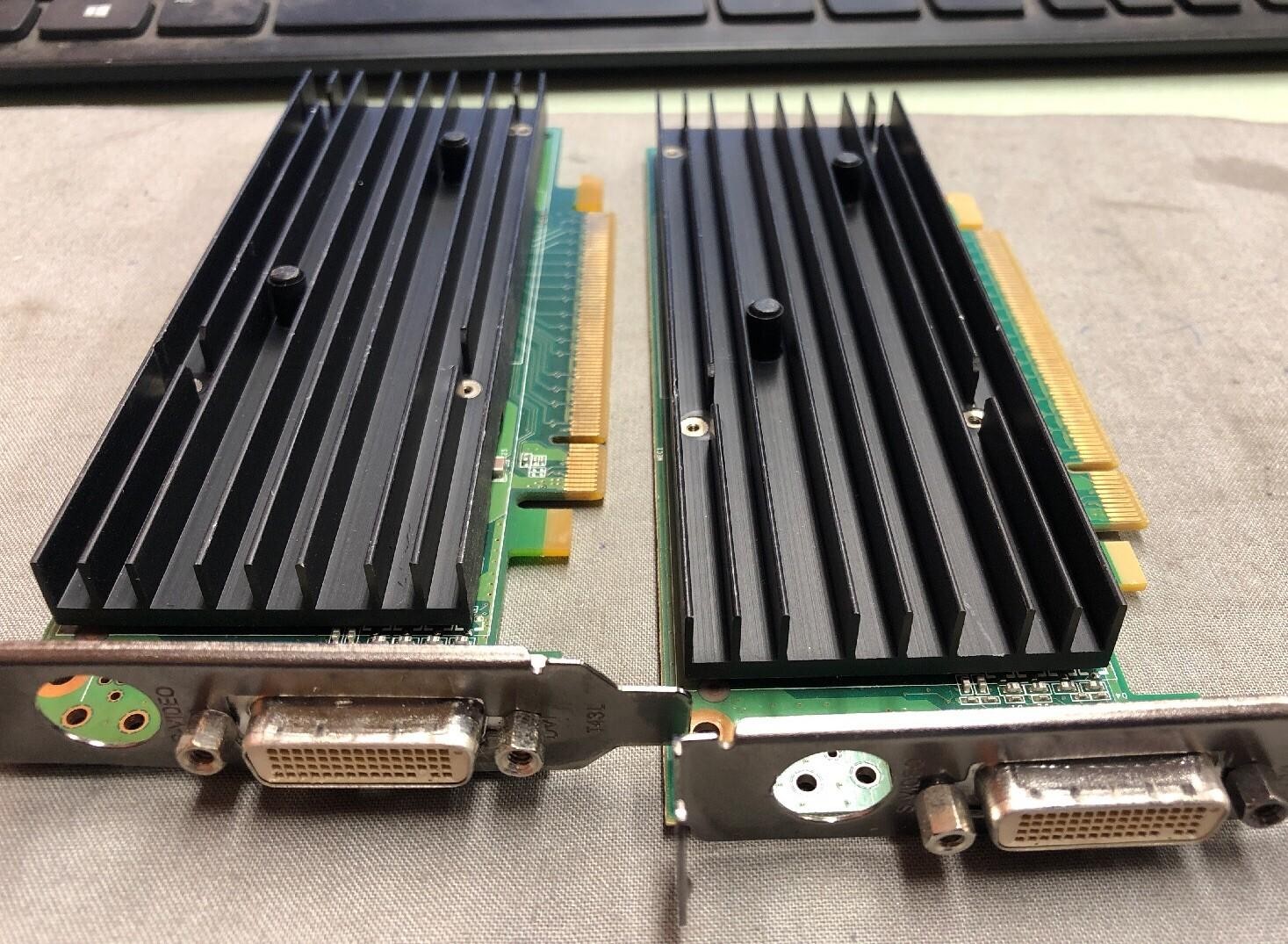 LOT OF 2 NVIDIA Quadro NVS 290 256MB LOW PROFILE Video Card 42Y6329