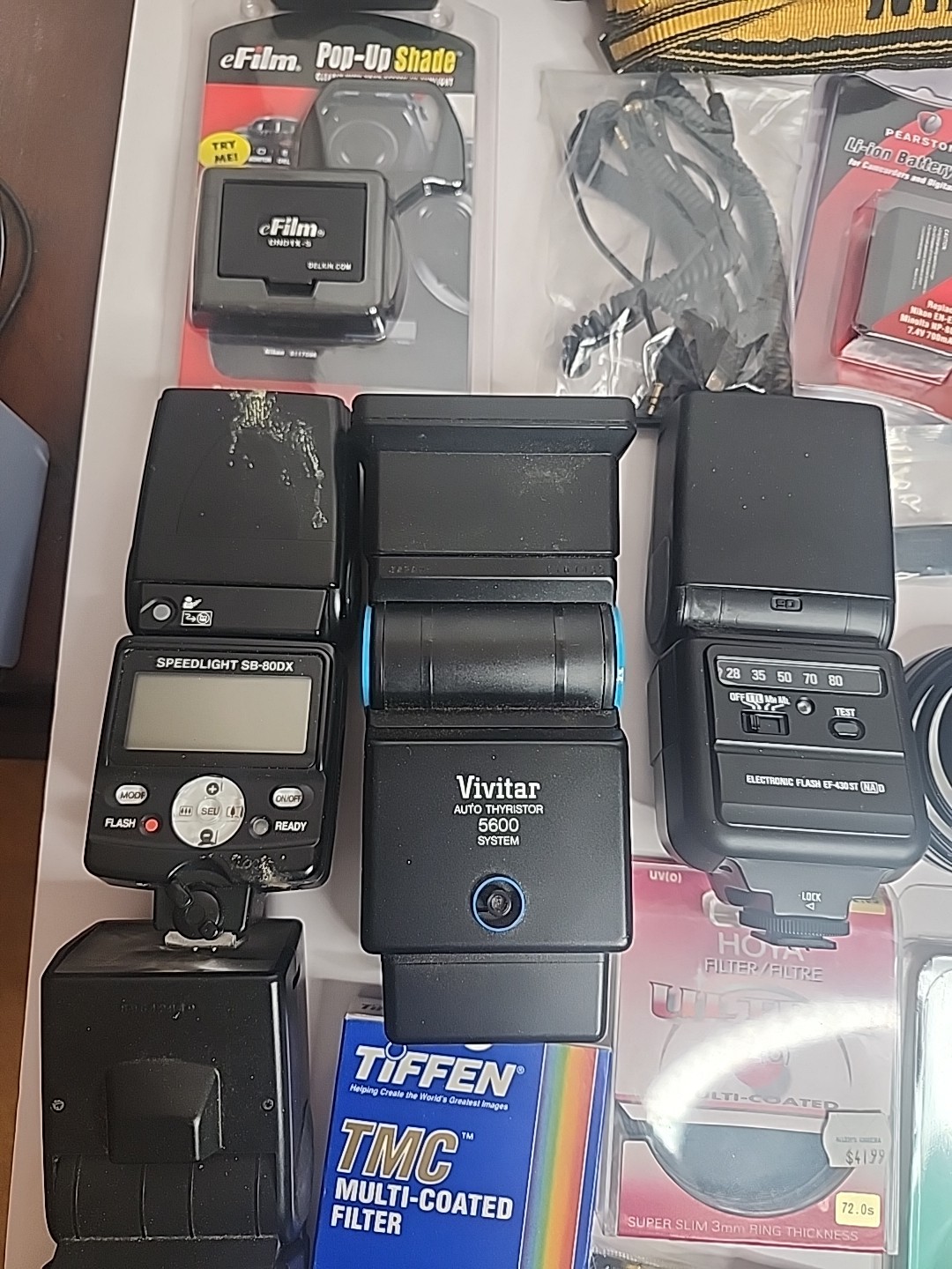 Assorted Lot Of Photography Equipment/ Parts ~ Cables, Electronics ~ AS IS Mixed