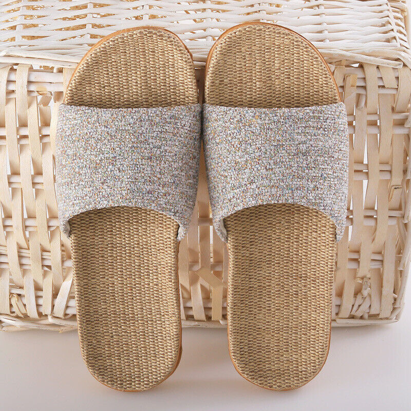 New Unisexy Tatami Slippers Home Indoor Slipper Open Toe Scuff Shoes Slides