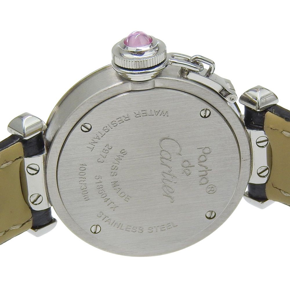 Cartier Watch Miss Pasha W3140026 Pink Stainless Steel/Leather Quartz Women’s