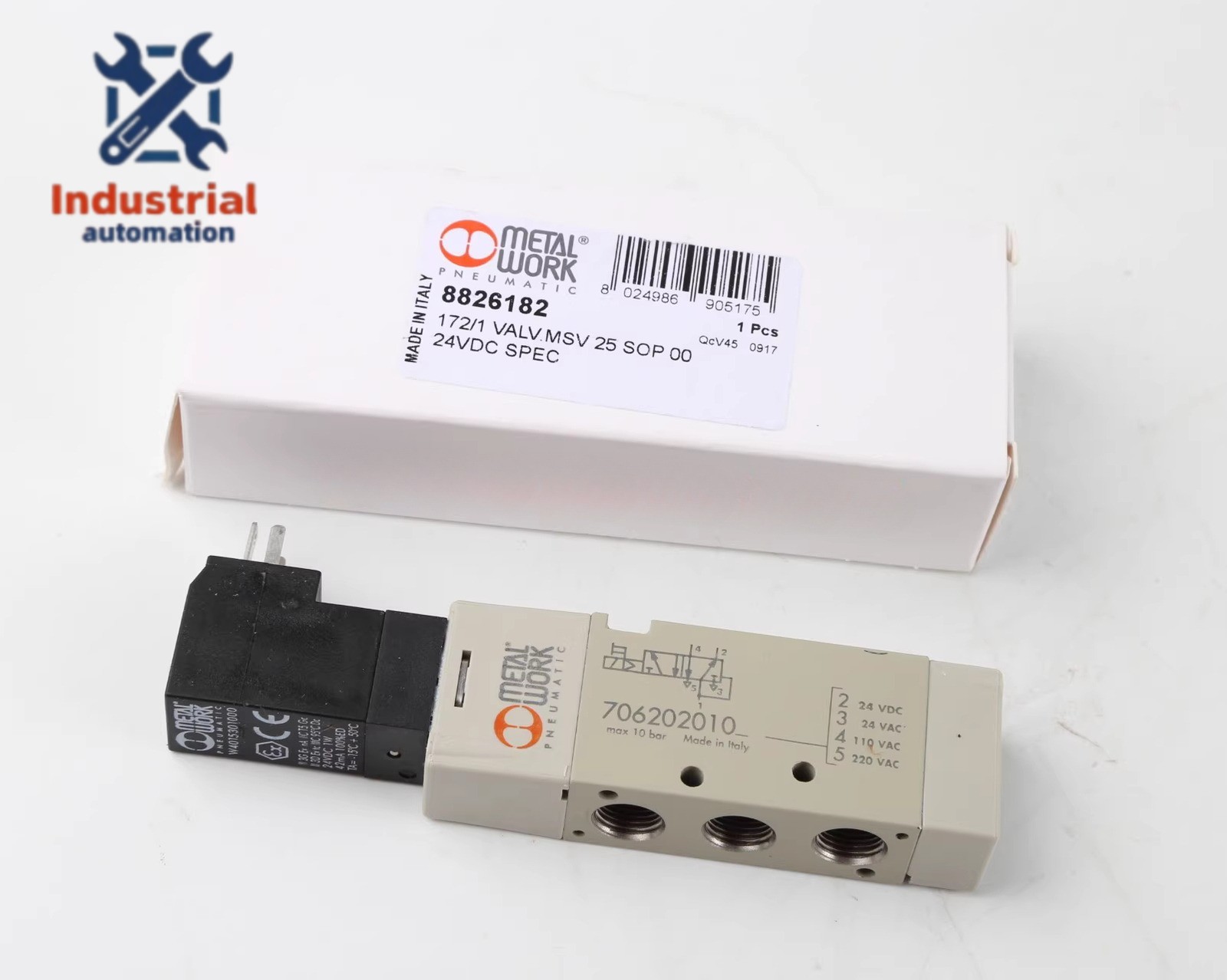 1PCS BRAND NEW Italian METAL WORK solenoid valve 706202010 24VDC Free delivery