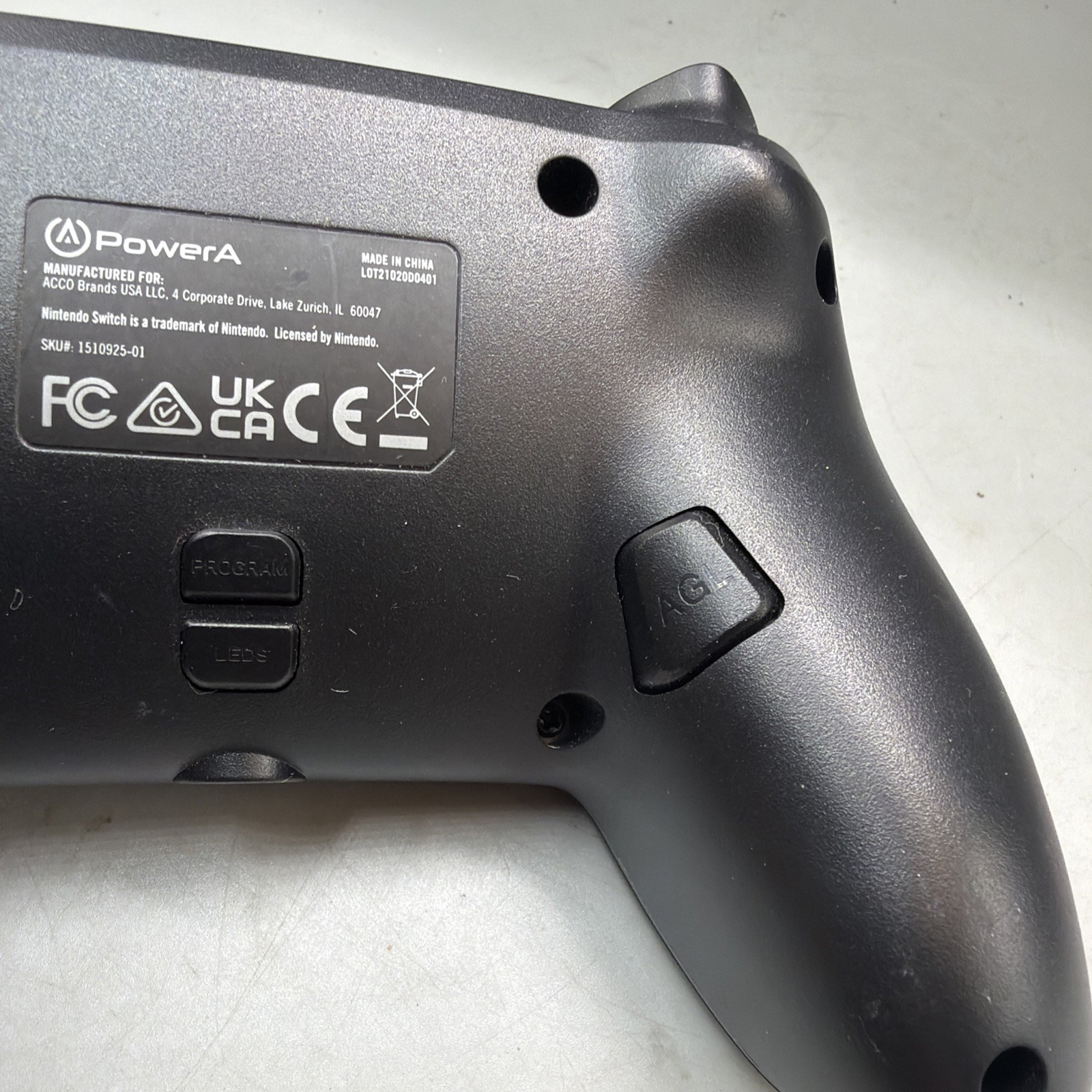 PowerA Wired Controller for Nintendo Switch – Matte Black – USED NO CABLE
