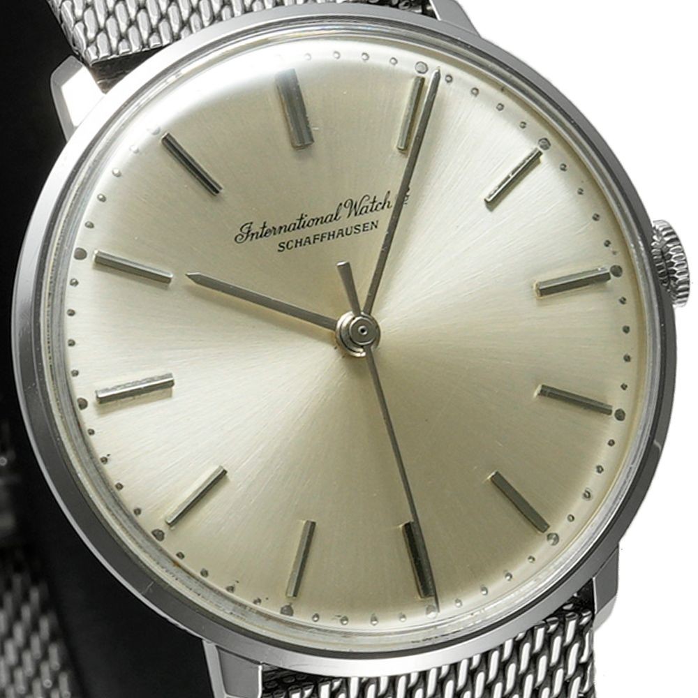 IWC Schaffhausen Old Inter 1410 SS Original Dial Silver Manual Men’s Overhauled