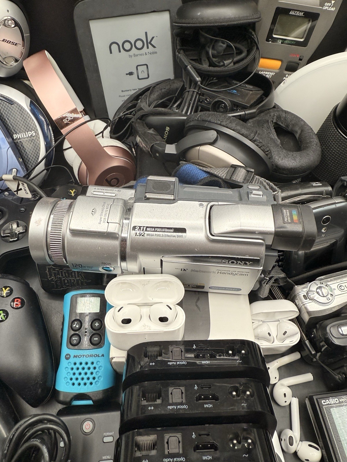 Electronics Job Lot For Parts Tested & Untested Scrap Camera Apple TV Headphones