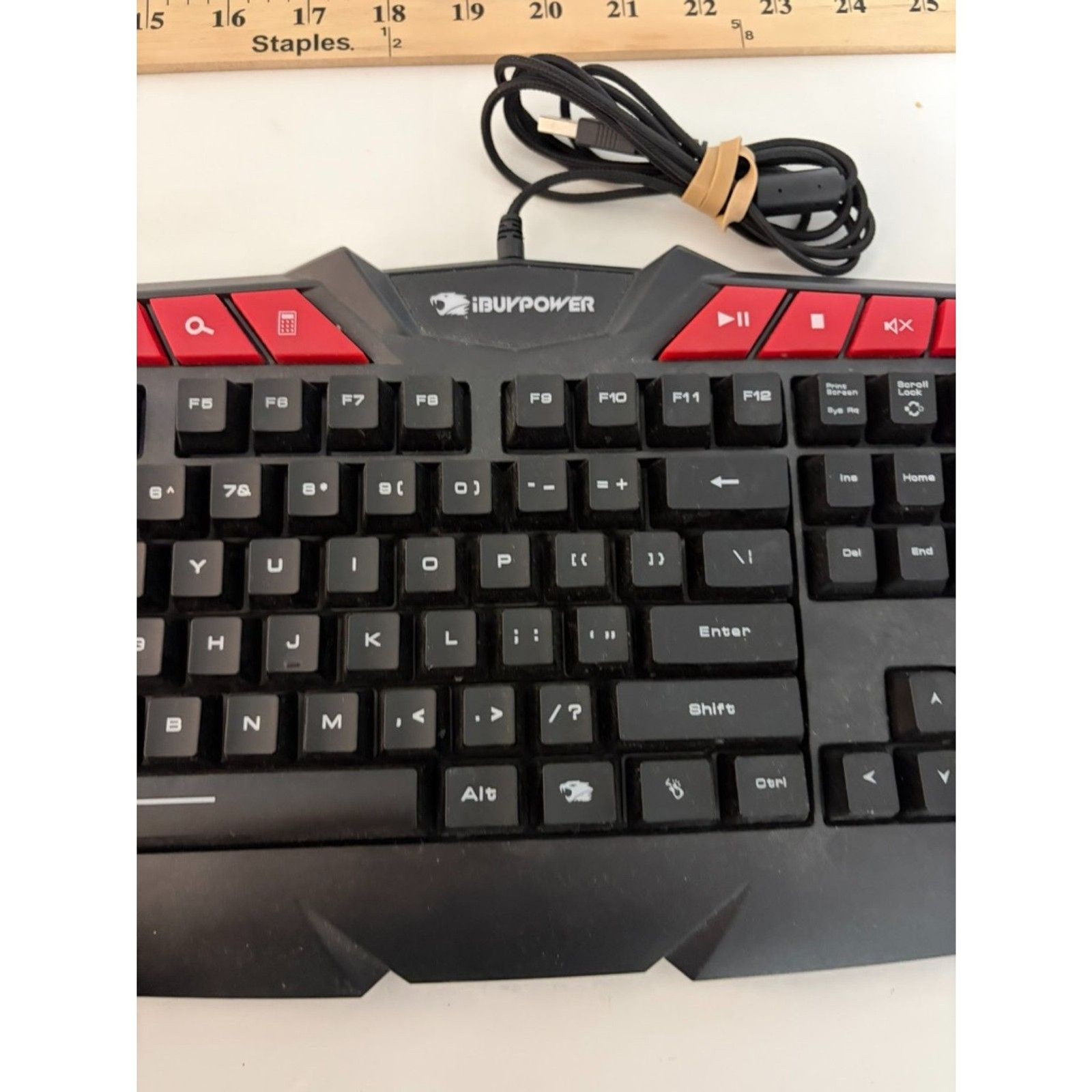 gaming keyboard and headset