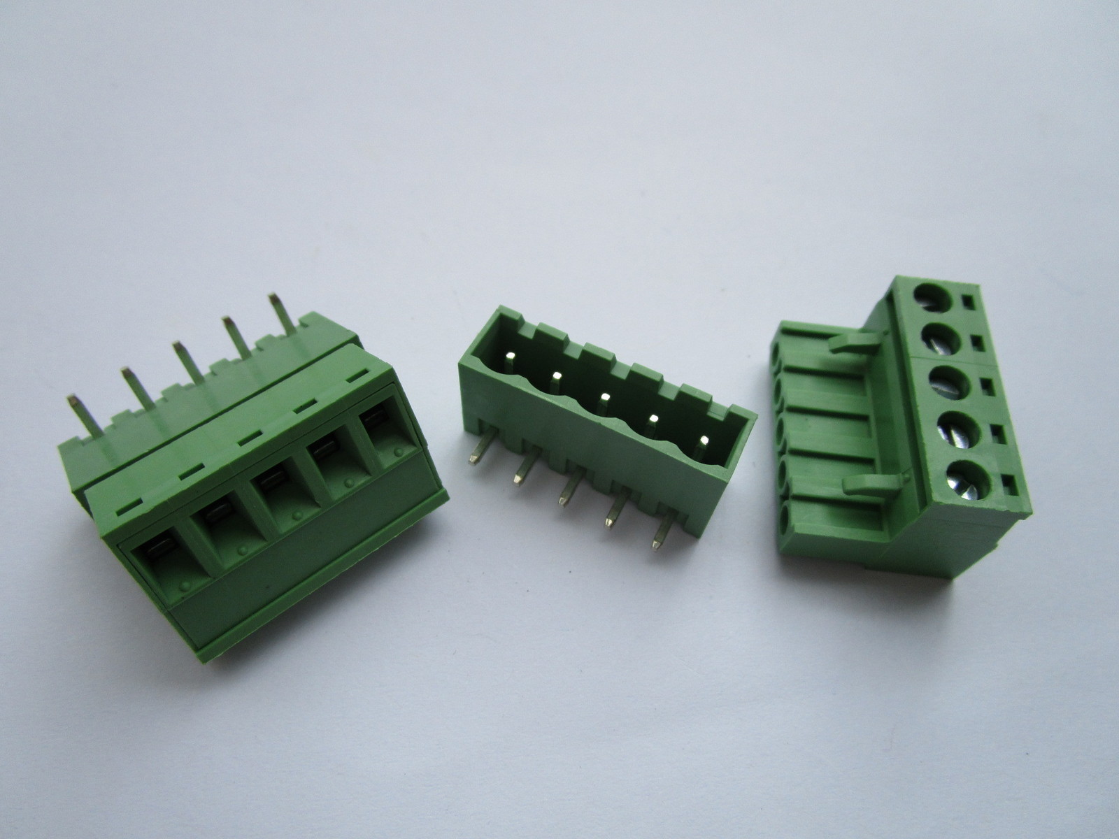 20 pcs 5.08mm Close Angle 5pin Screw Terminal Block Connector Pluggable Type New